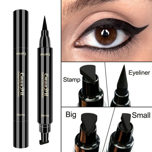 Double-headed wing seal eyeliner