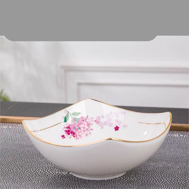 Nordic Style Salad Bowl Household Ceramic Salad Bowl