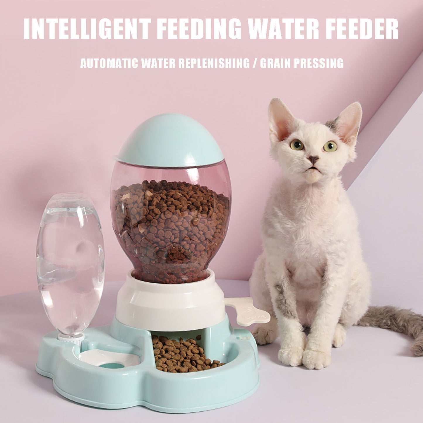 Cat Automatic Feeder Dog Waterer Does Not Wet Mouth And Prevents Tipping