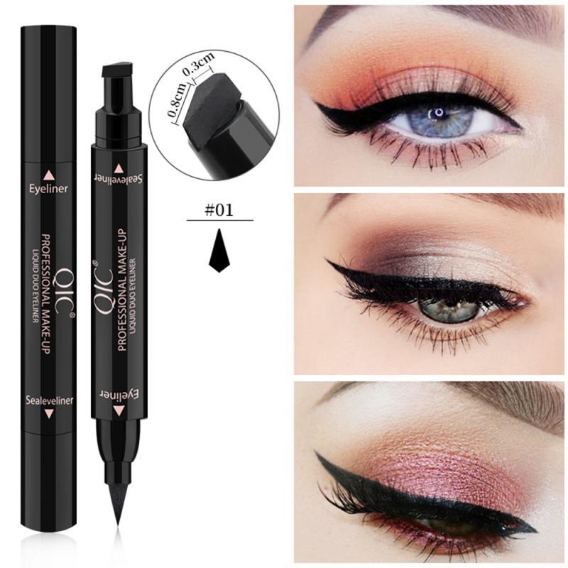 Double-headed wing seal eyeliner